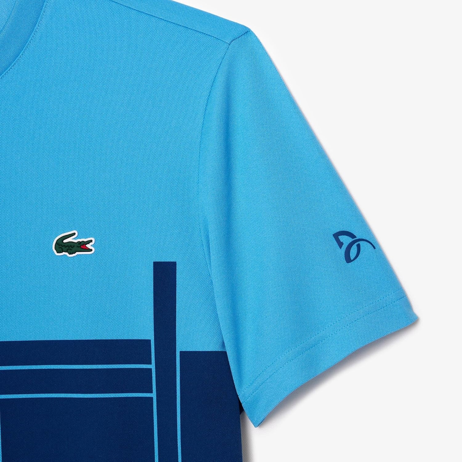 image:imageLacoste Mens Lacoste Tennis x Novak Djokovic TshirtArgentine BlueGlobe