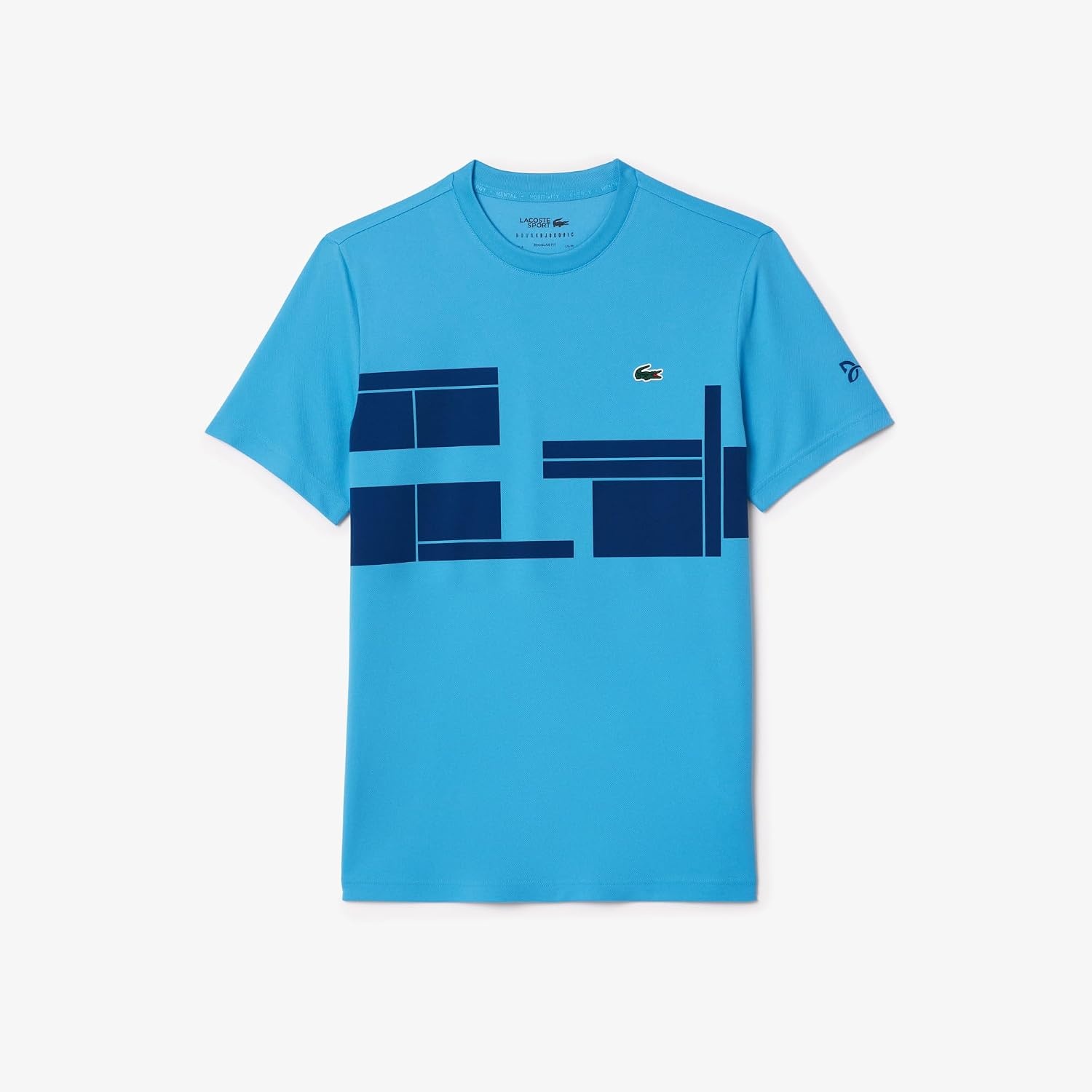 image:imageLacoste Mens Lacoste Tennis x Novak Djokovic TshirtArgentine BlueGlobe