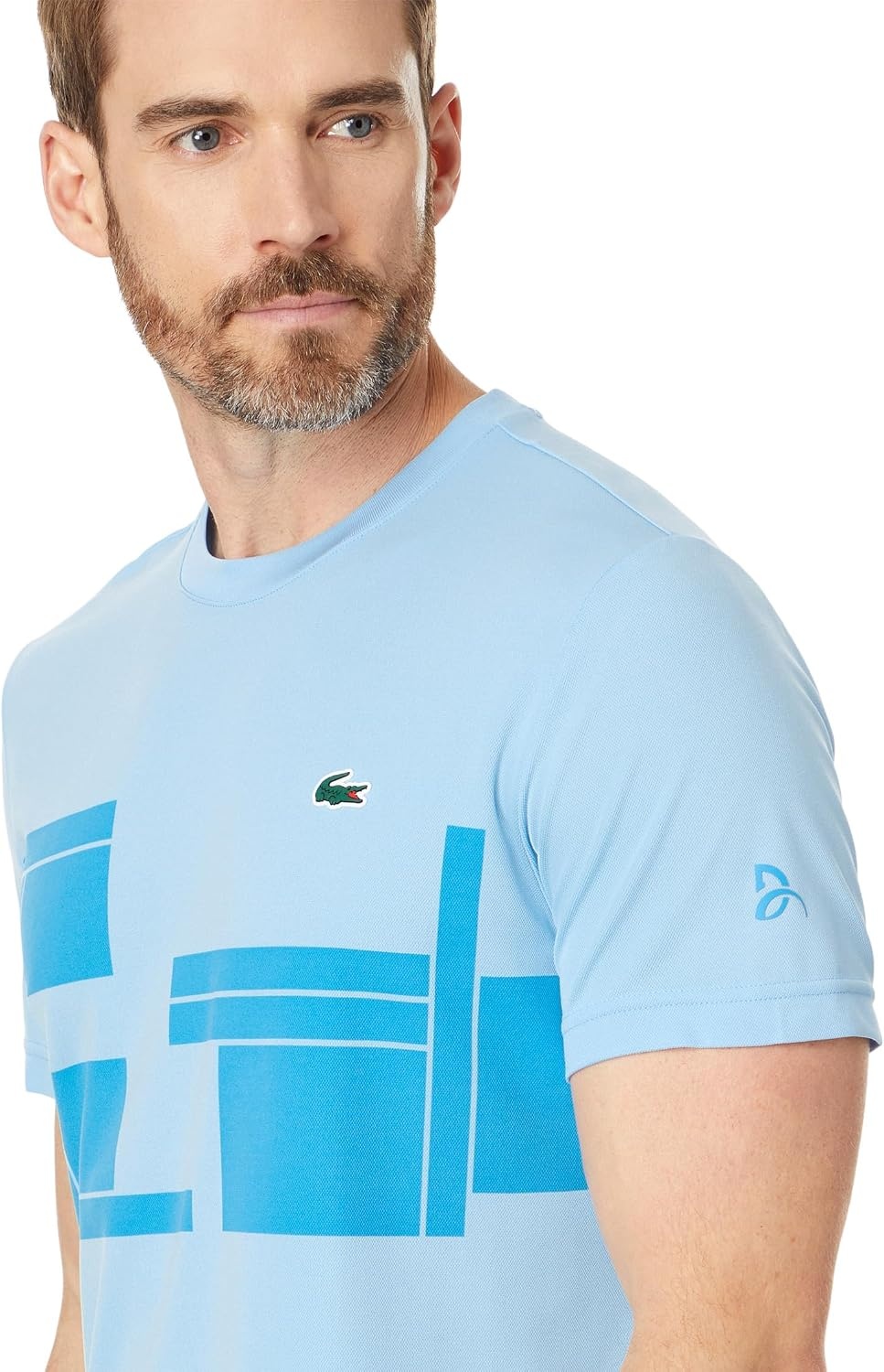 image:imageLacoste Mens Lacoste Tennis x Novak Djokovic TshirtClassic BlueArgentine Blue