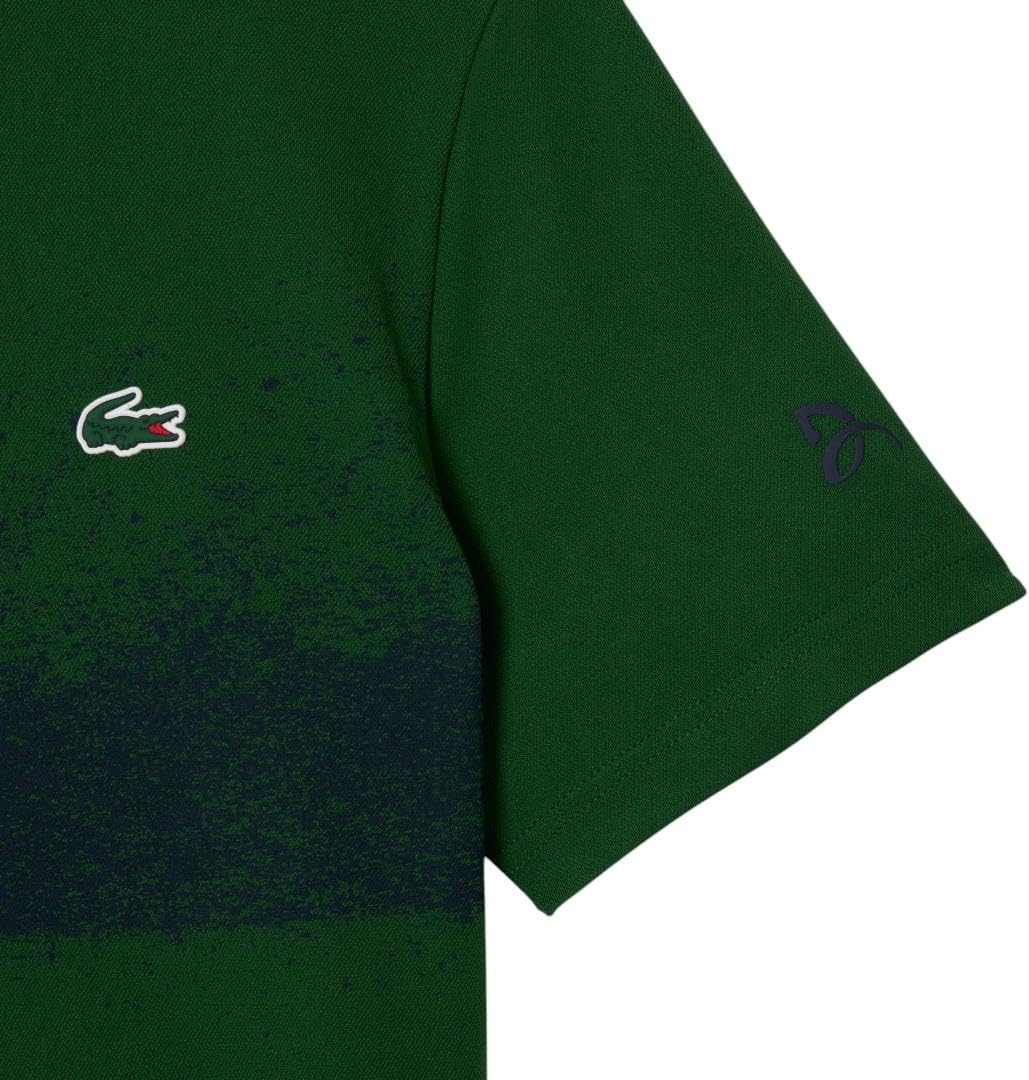 image:imageLacoste Mens Lacoste Tennis x Novak Djokovic TshirtGreenNavy Blue