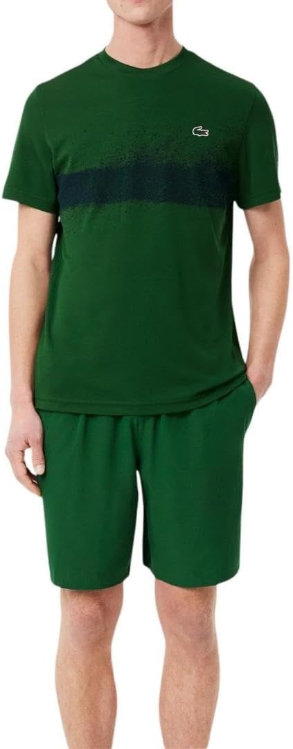 image:imageLacoste Mens Lacoste Tennis x Novak Djokovic TshirtGreenNavy Blue