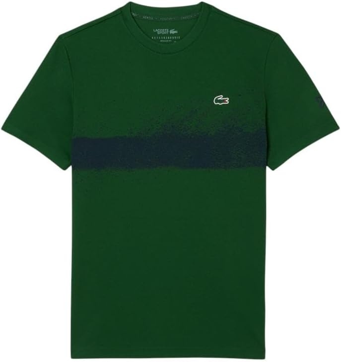 image:imageLacoste Mens Lacoste Tennis x Novak Djokovic TshirtGreenNavy Blue