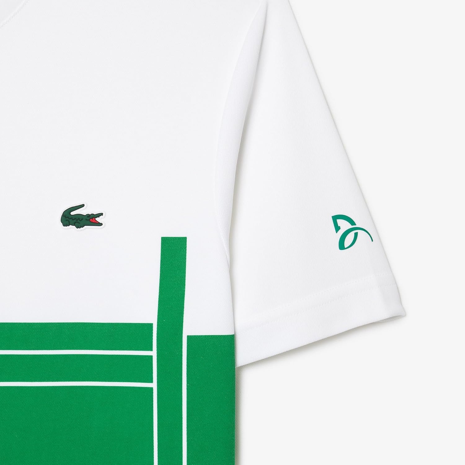 image:imageLacoste Mens Lacoste Tennis x Novak Djokovic TshirtWhiteFluorine Green