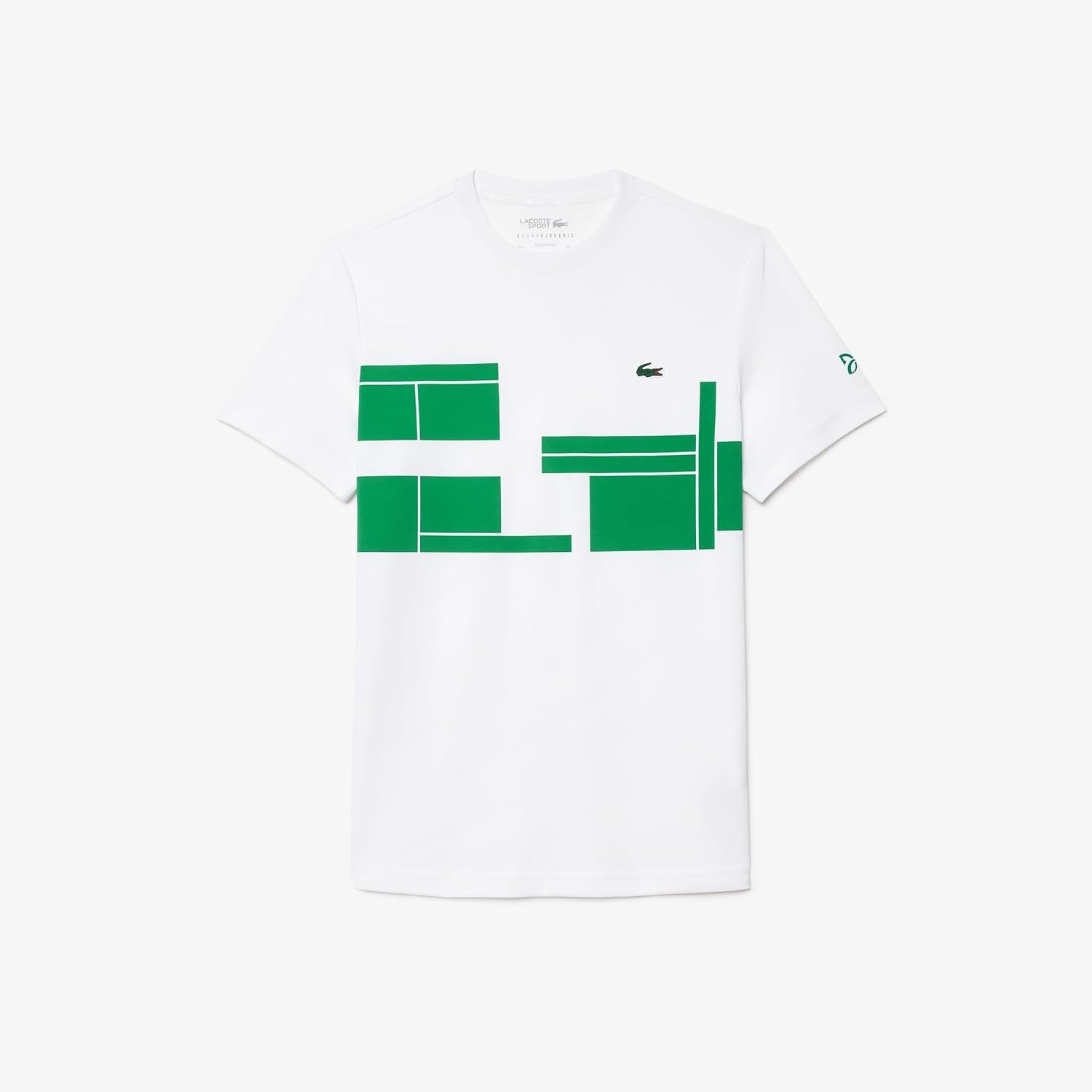 image:imageLacoste Mens Lacoste Tennis x Novak Djokovic TshirtWhiteFluorine Green