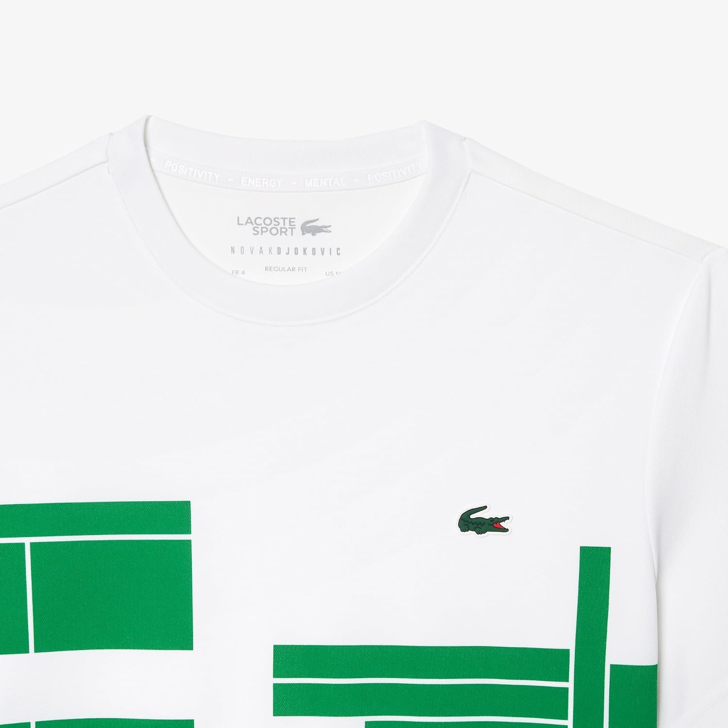 image:imageLacoste Mens Lacoste Tennis x Novak Djokovic TshirtWhiteFluorine Green