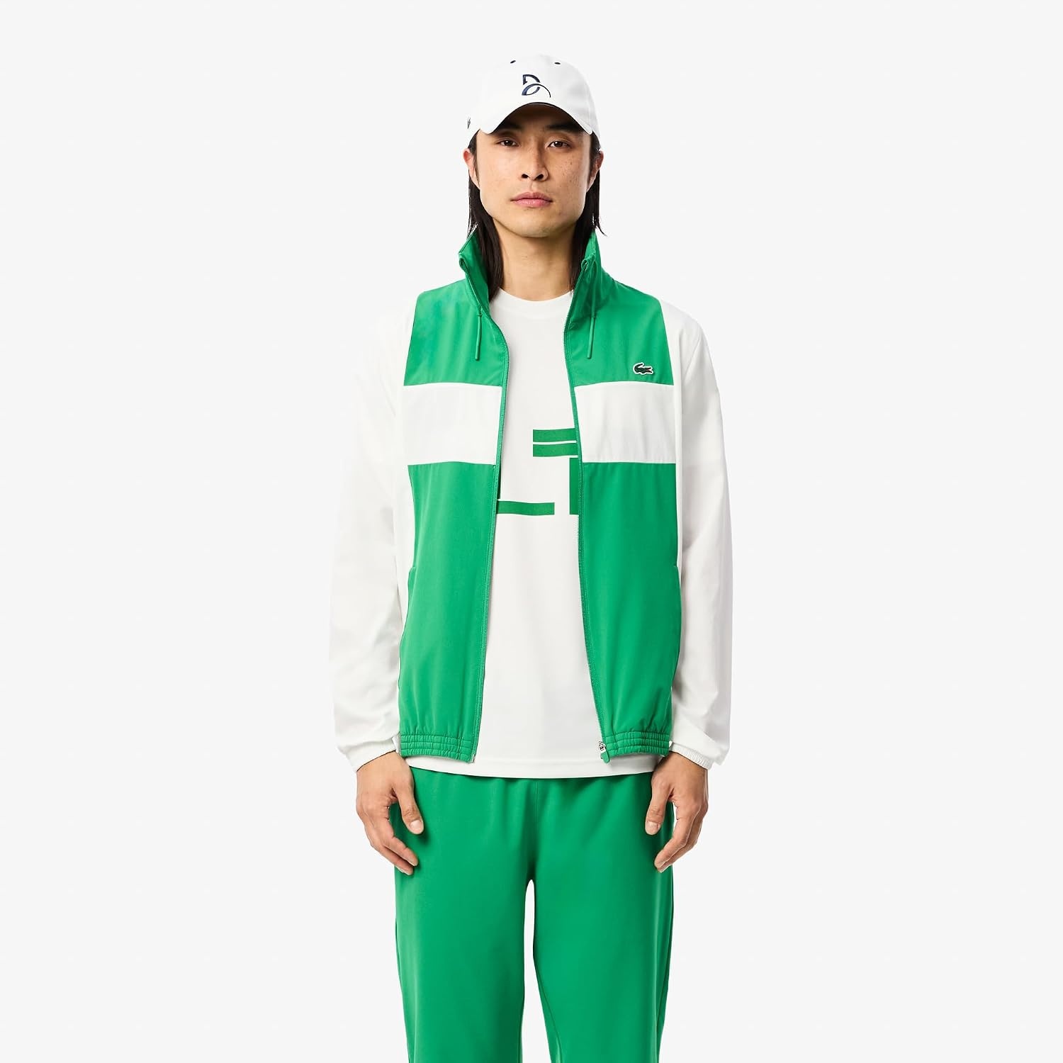 image:imageLacoste Mens Lacoste Tennis x Novak Djokovic TshirtWhiteFluorine Green