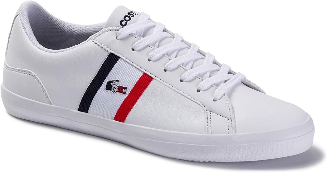 image:imageLacoste Mens Lerond Tri1 Cma ShoeBlanc Wht Nvy Red