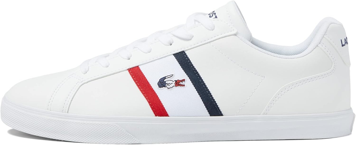 image:imageLacoste Mens Lerond Tri1 Cma ShoeNew WhiteNavyRed