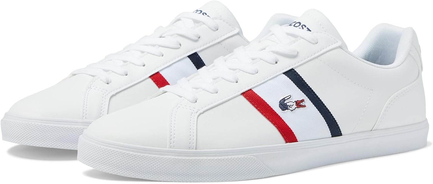 image:imageLacoste Mens Lerond Tri1 Cma ShoeNew WhiteNavyRed