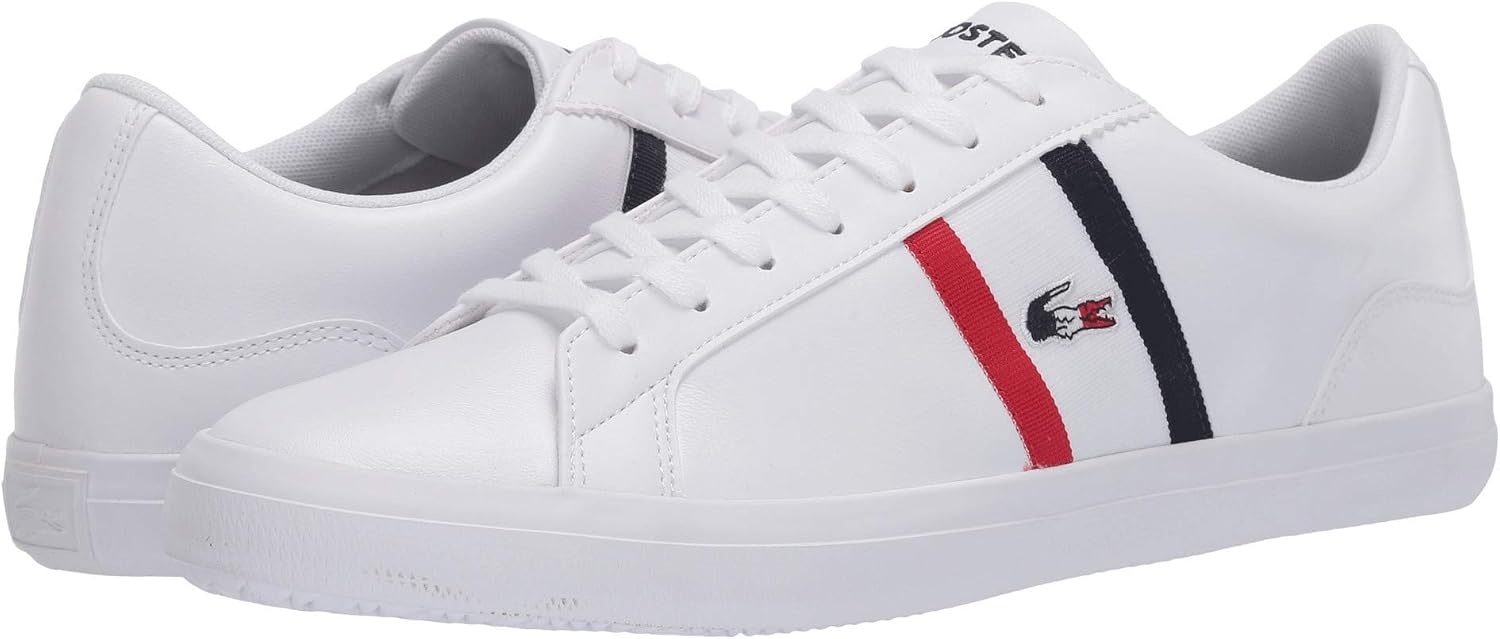 image:imageLacoste Mens Lerond Tri1 Cma ShoeWhiteNavyRed