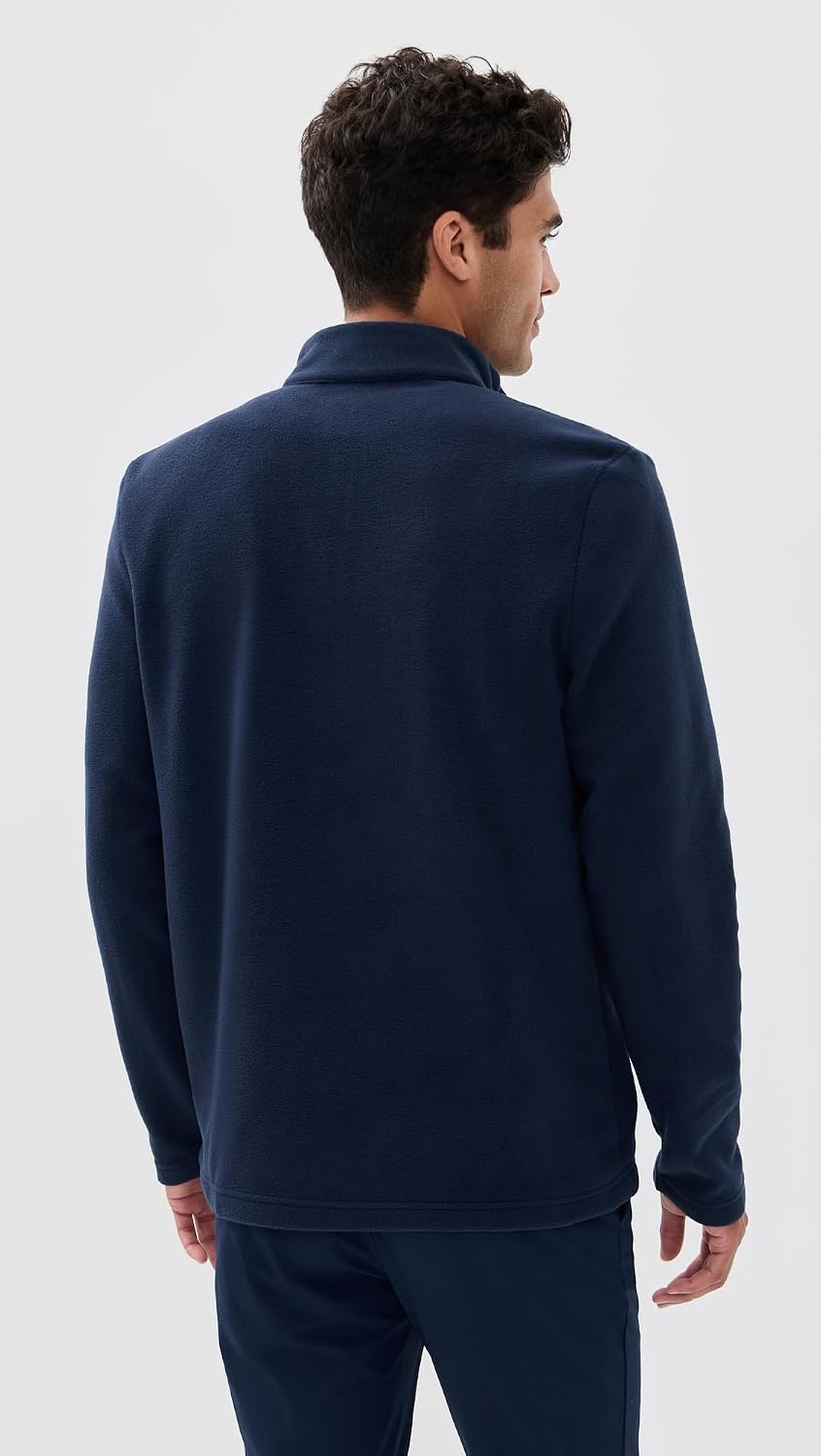 image:imageLacoste Mens Polar Fleece Quarter ZipNavy Blue