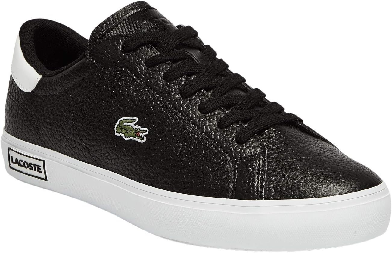 image:imageLacoste Mens Powercourt Leather SneakersBlack