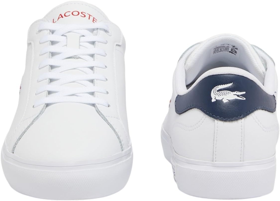 image:imageLacoste Mens Powercourt SneakersWhite Navy Red