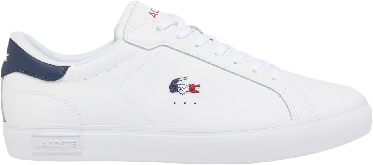 image:imageLacoste Mens Powercourt SneakersWhite Navy Red