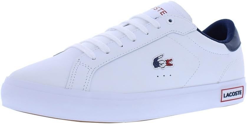 image:imageLacoste Mens Powercourt SneakersWhite NavyRed