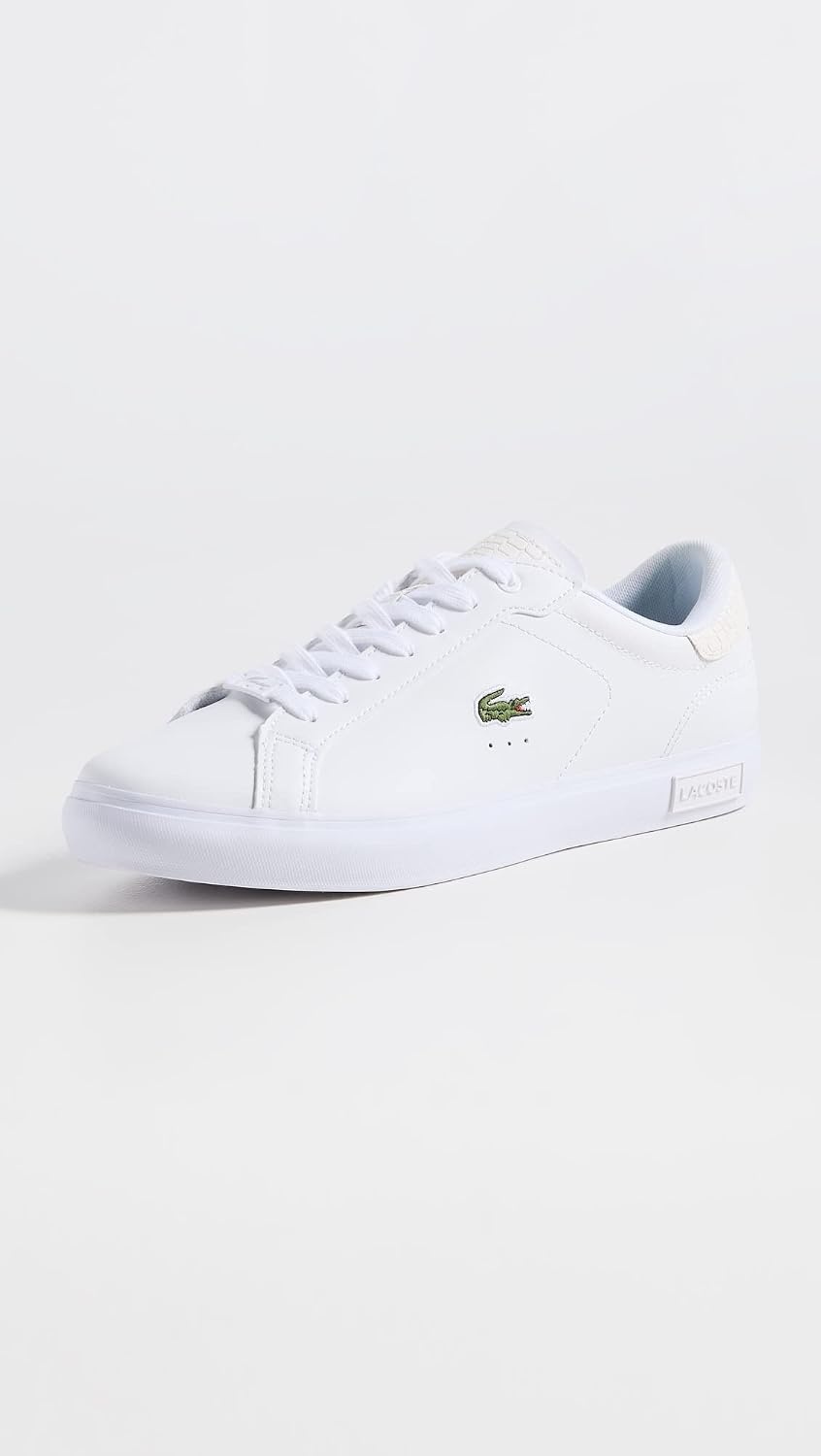 image:imageLacoste Mens Powercourt SneakersWhiteGreen Croc