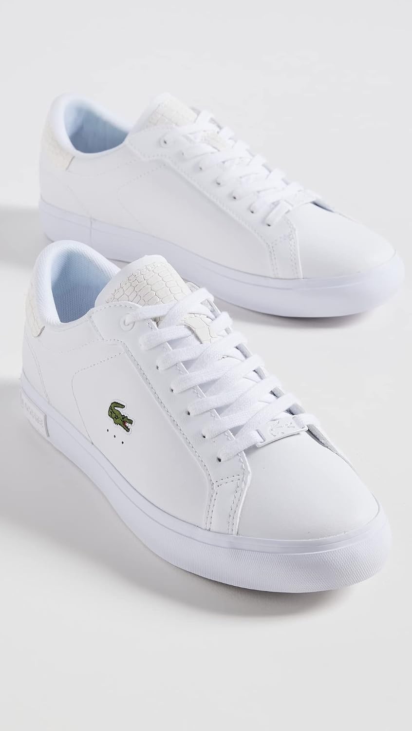 image:imageLacoste Mens Powercourt SneakersWhiteGreen Croc