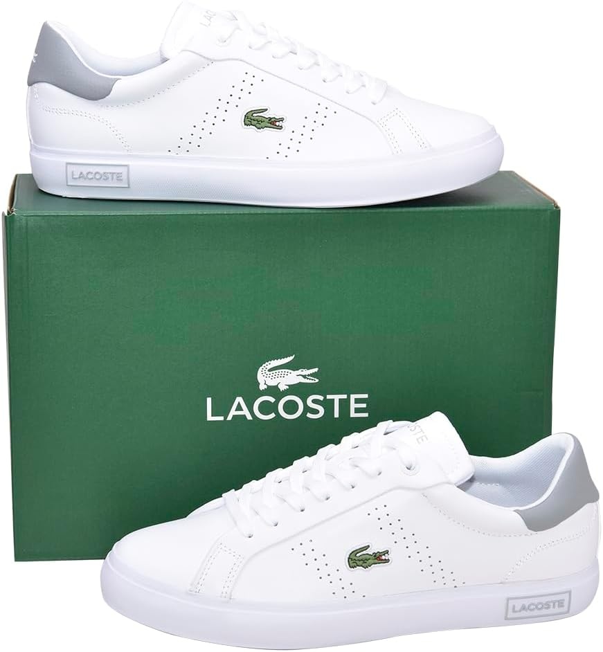 image:imageLacoste Mens Powercourt SneakersWhiteGrey