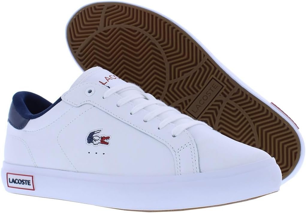 image:imageLacoste Mens Powercourt SneakersWhiteNavyRed
