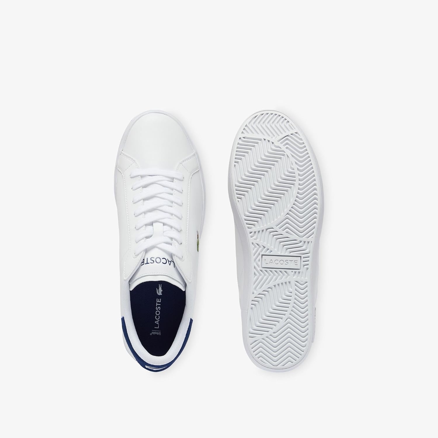 image:imageLacoste Mens Powercourt SneakersWhtNvy