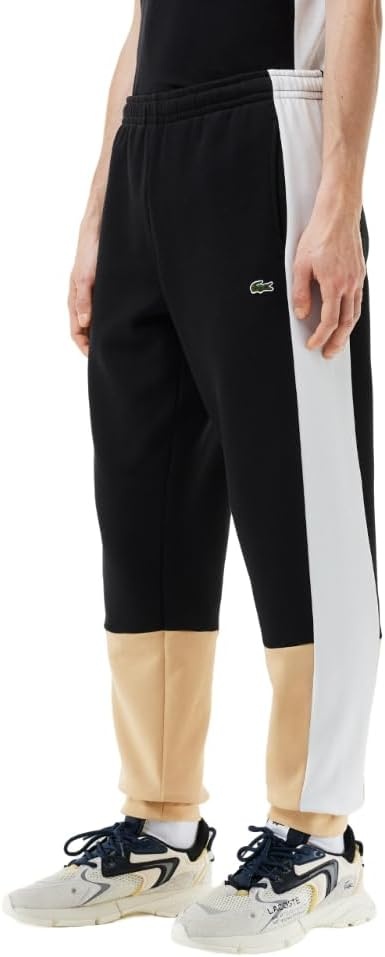 image:imageLacoste Mens Regular Fit SweatpantsBlackFlourCroissant