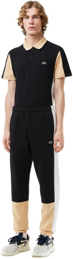 image:imageLacoste Mens Regular Fit SweatpantsBlackFlourCroissant