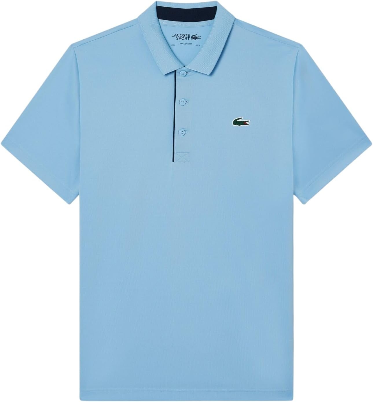image:imageLacoste Mens Regular Fit UV Protect Collar Logo Golf Polo ShirtClassic BlueNavy Blue