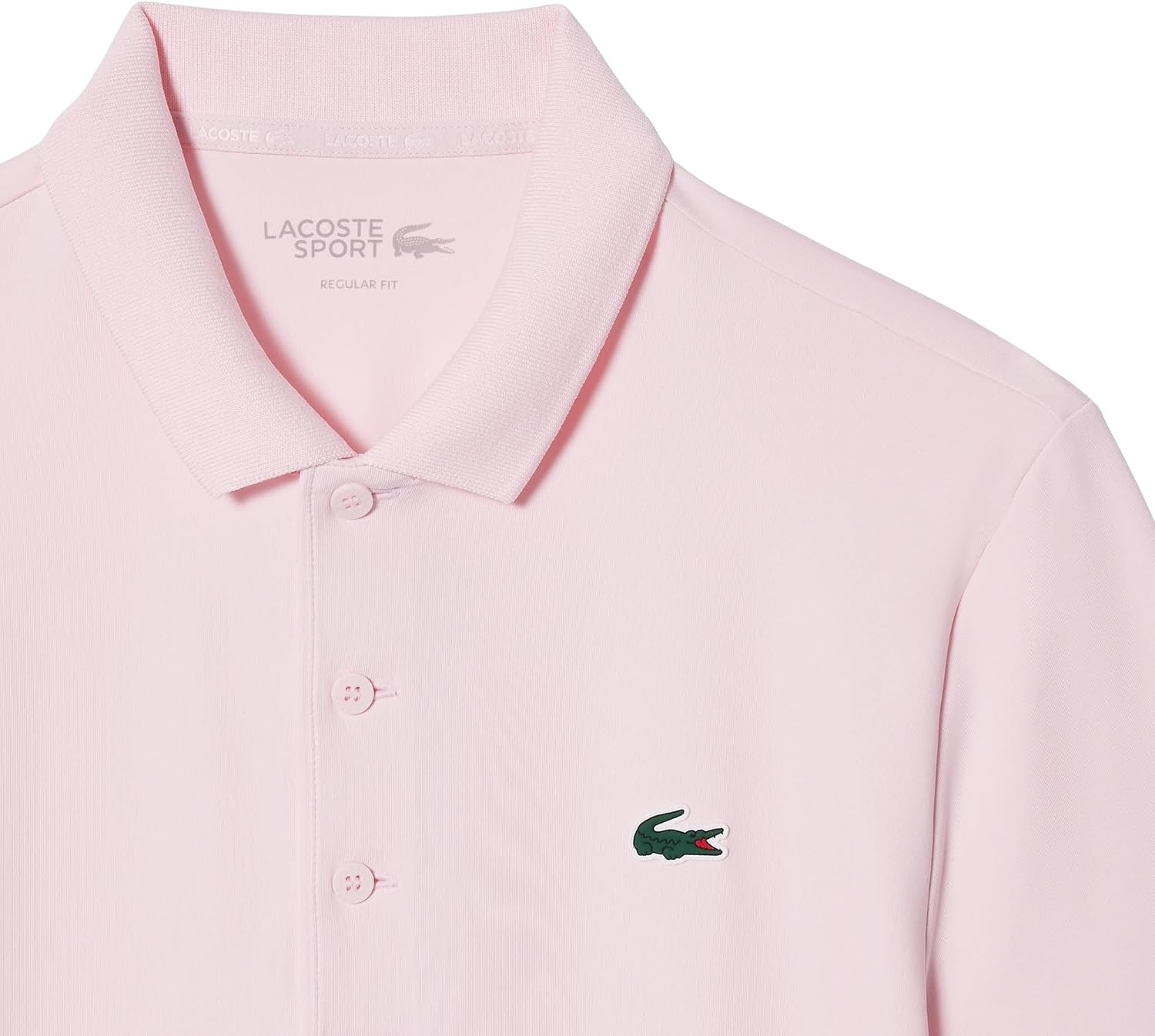 image:imageLacoste Mens Regular Fit UV Protect Collar Logo Golf Polo ShirtFlamingo
