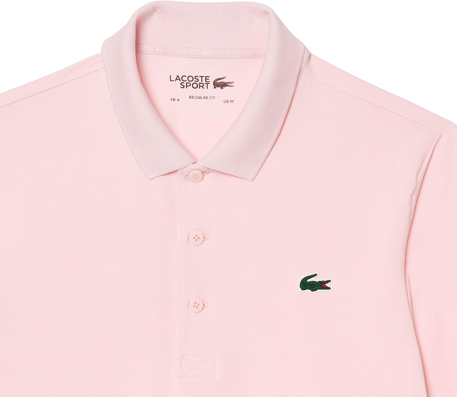 image:imageLacoste Mens Regular Fit UV Protect Collar Logo Golf Polo ShirtFlamingoFlamingo