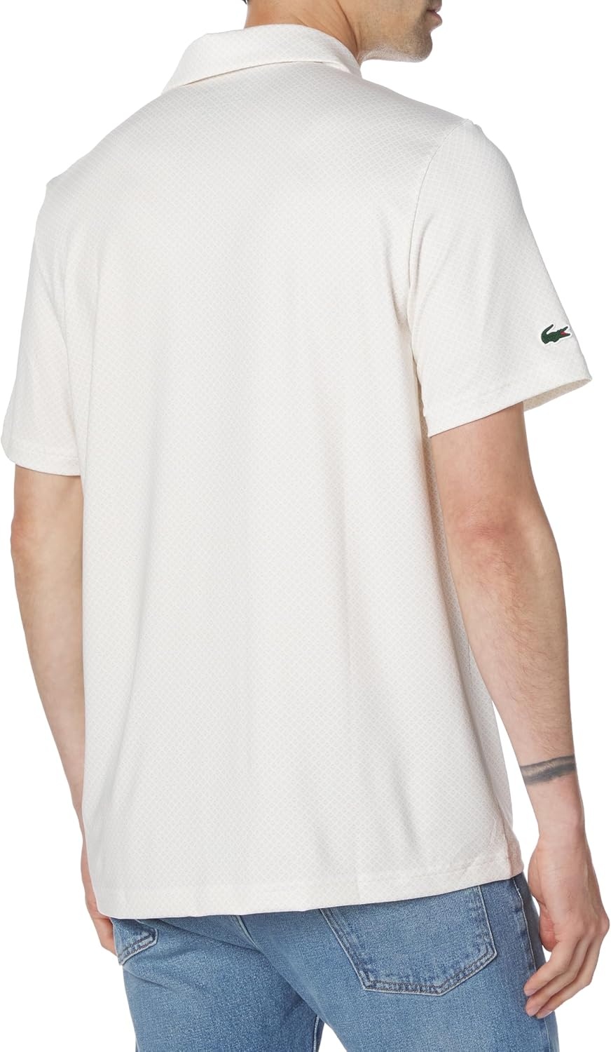 image:imageLacoste Mens Regular Fit UV Protect Collar Logo Golf Polo ShirtFlourLaplandCroissant