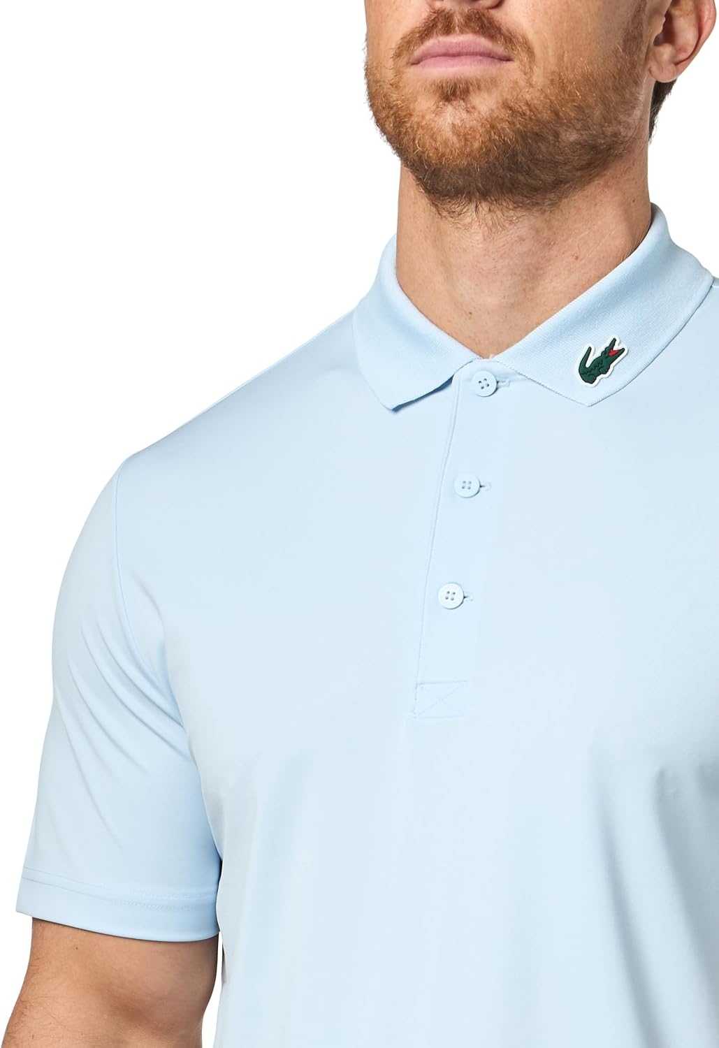 image:imageLacoste Mens Regular Fit UV Protect Collar Logo Golf Polo ShirtRill