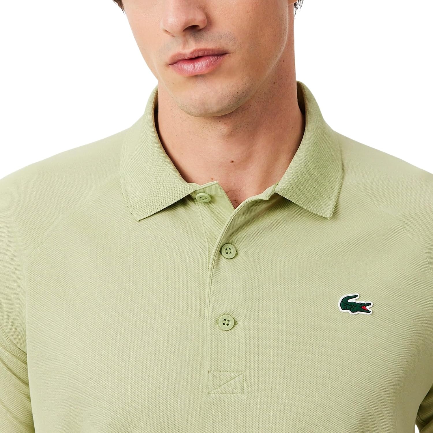 image:imageLacoste Mens Regular Fit UV Protect Golf Polo ShirtBirch