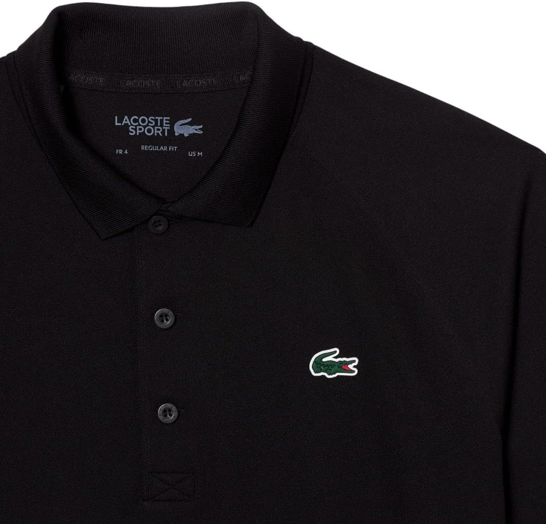 image:imageLacoste Mens Regular Fit UV Protect Golf Polo ShirtBlack