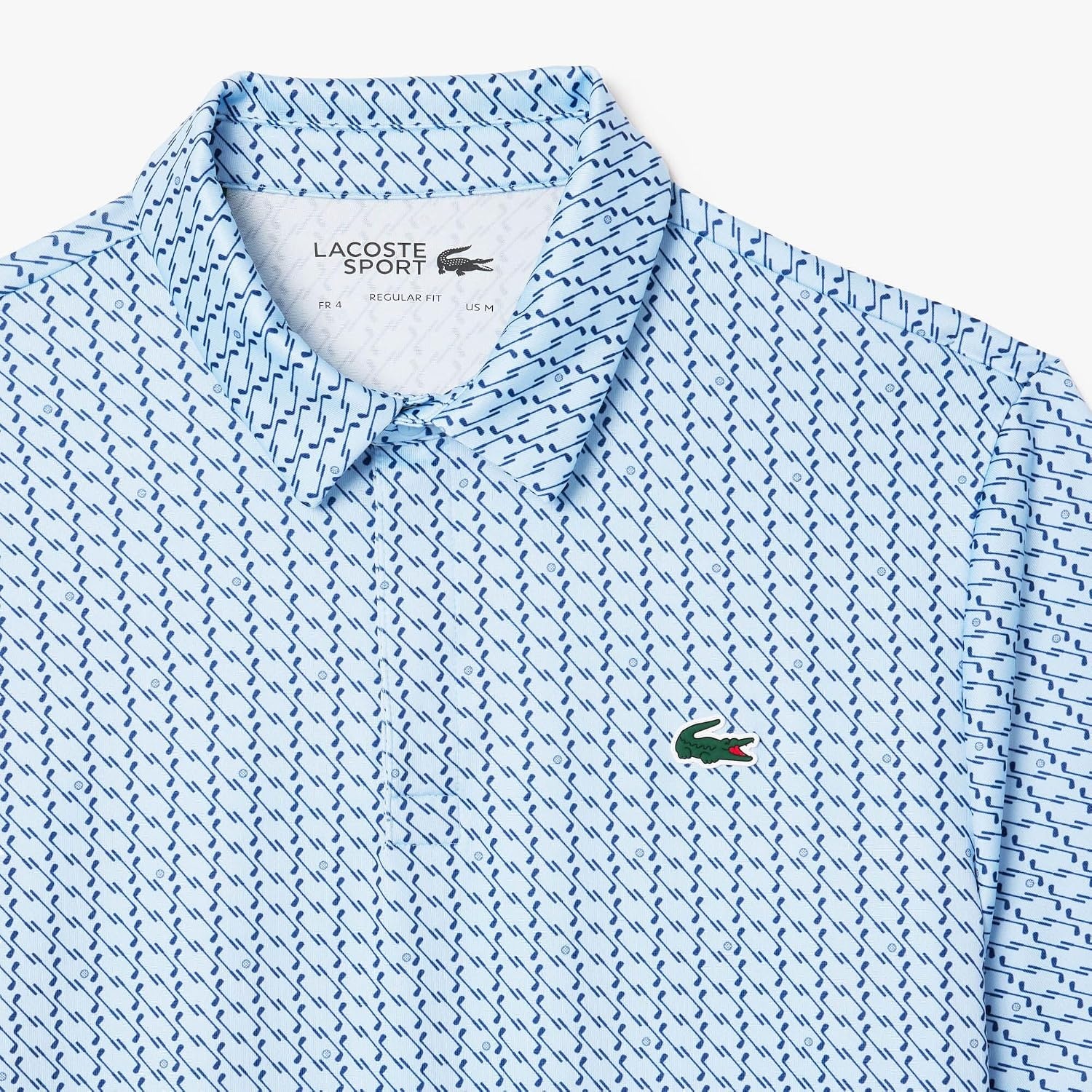 image:imageLacoste Mens Regular Fit UV Protect Golf Polo ShirtBlueGlobe