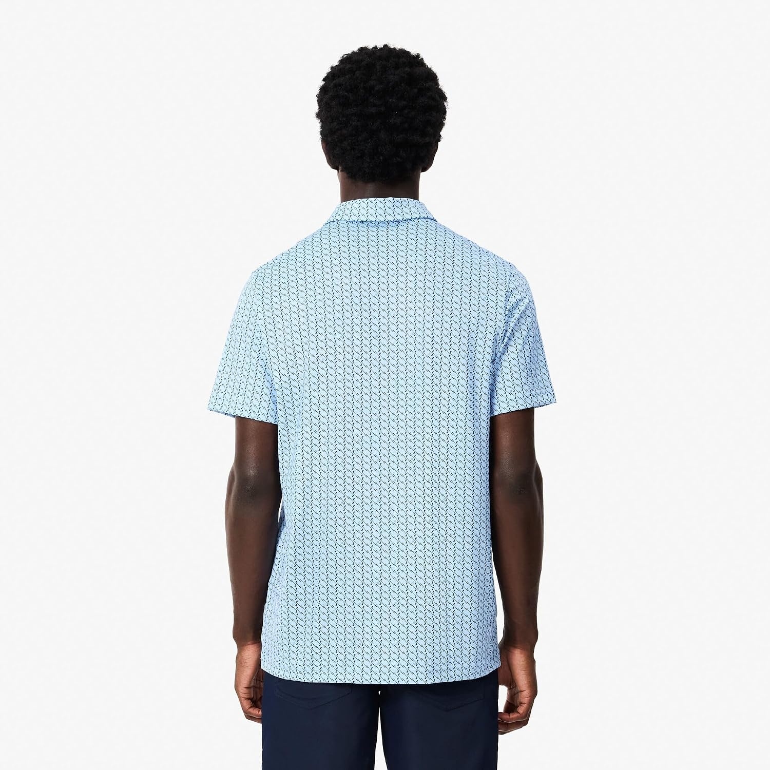 image:imageLacoste Mens Regular Fit UV Protect Golf Polo ShirtBlueGlobe