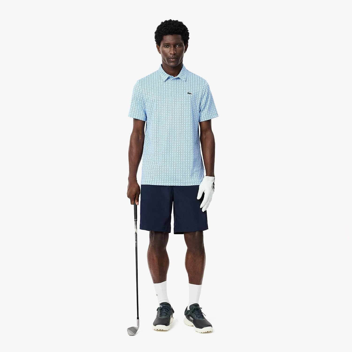 image:imageLacoste Mens Regular Fit UV Protect Golf Polo ShirtBlueGlobe
