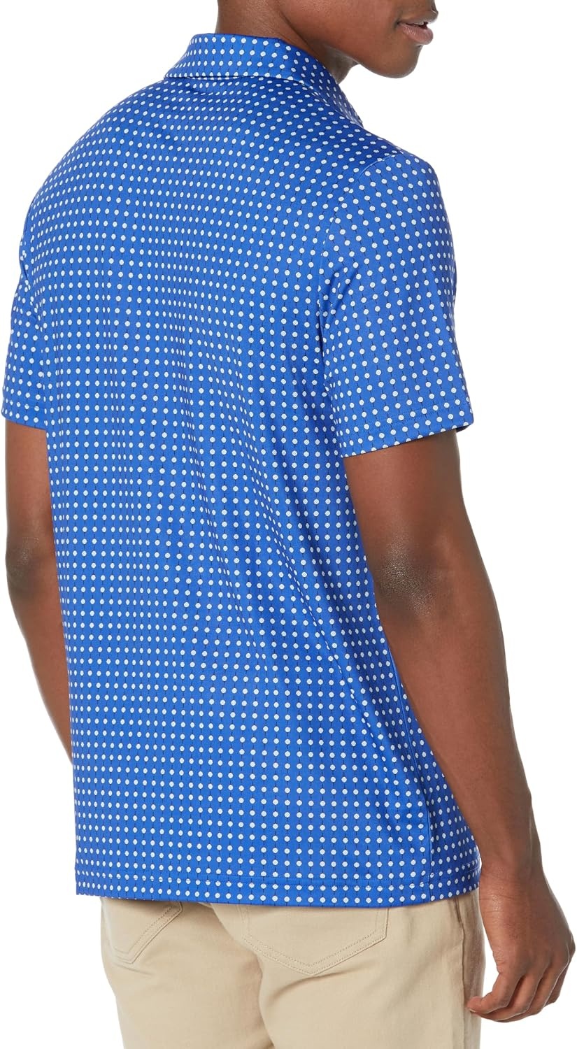 image:imageLacoste Mens Regular Fit UV Protect Golf Polo ShirtCobaltFlour