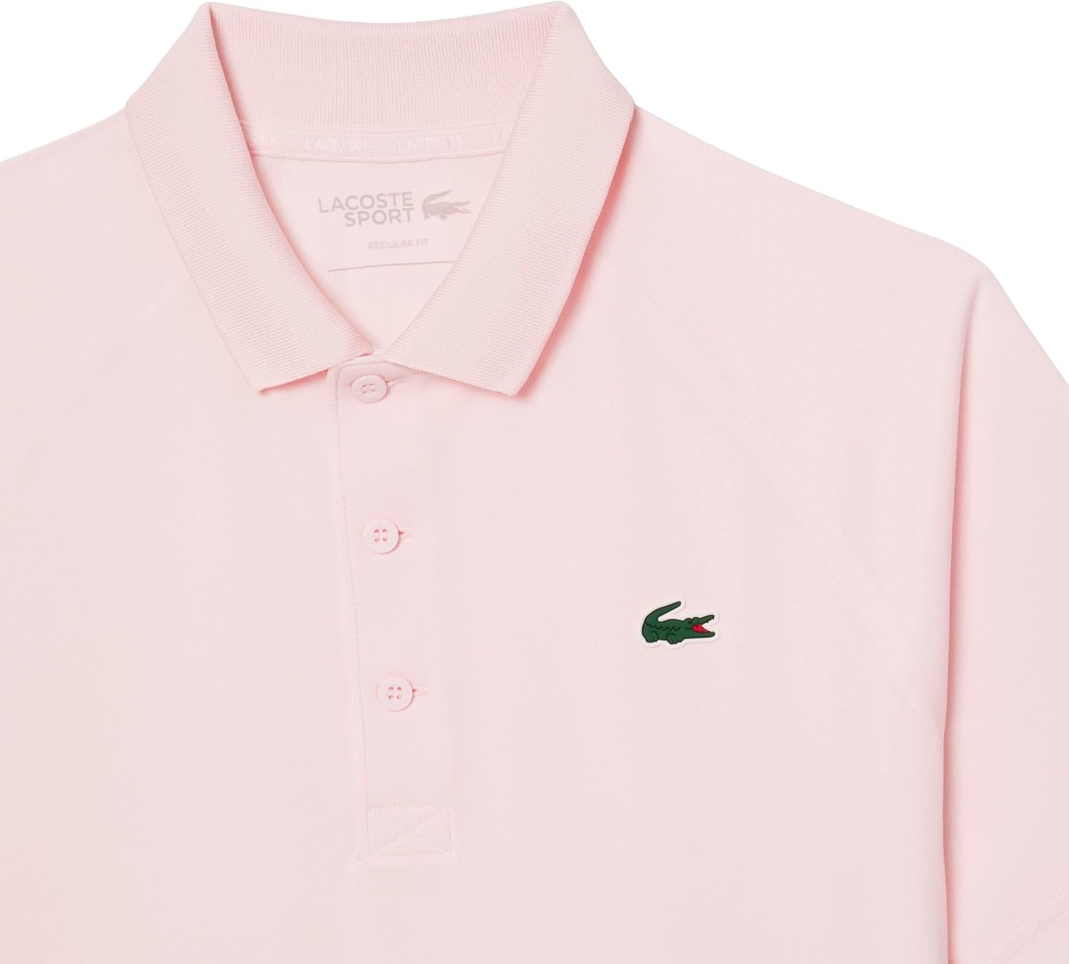 image:imageLacoste Mens Regular Fit UV Protect Golf Polo ShirtFlamingo