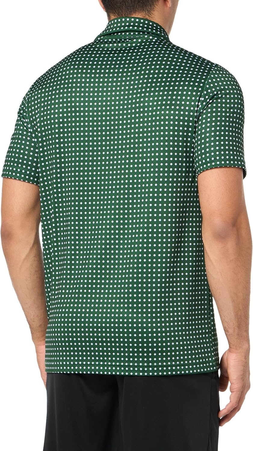 image:imageLacoste Mens Regular Fit UV Protect Golf Polo ShirtGreenWhite