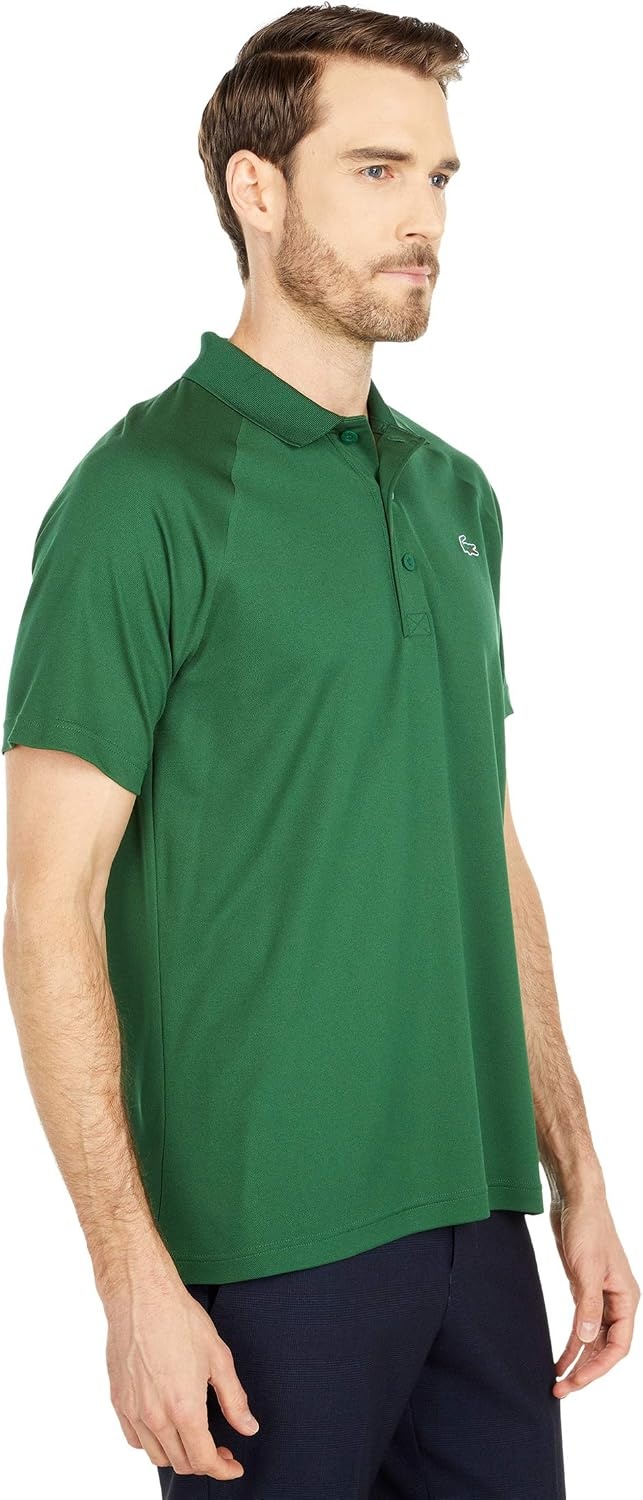 image:imageLacoste Mens Regular Fit UV Protect Golf Polo ShirtLambs Lettuce