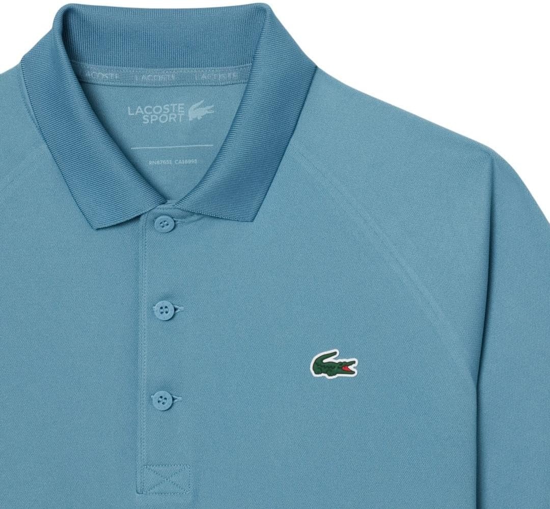 image:imageLacoste Mens Regular Fit UV Protect Golf Polo ShirtLimestone