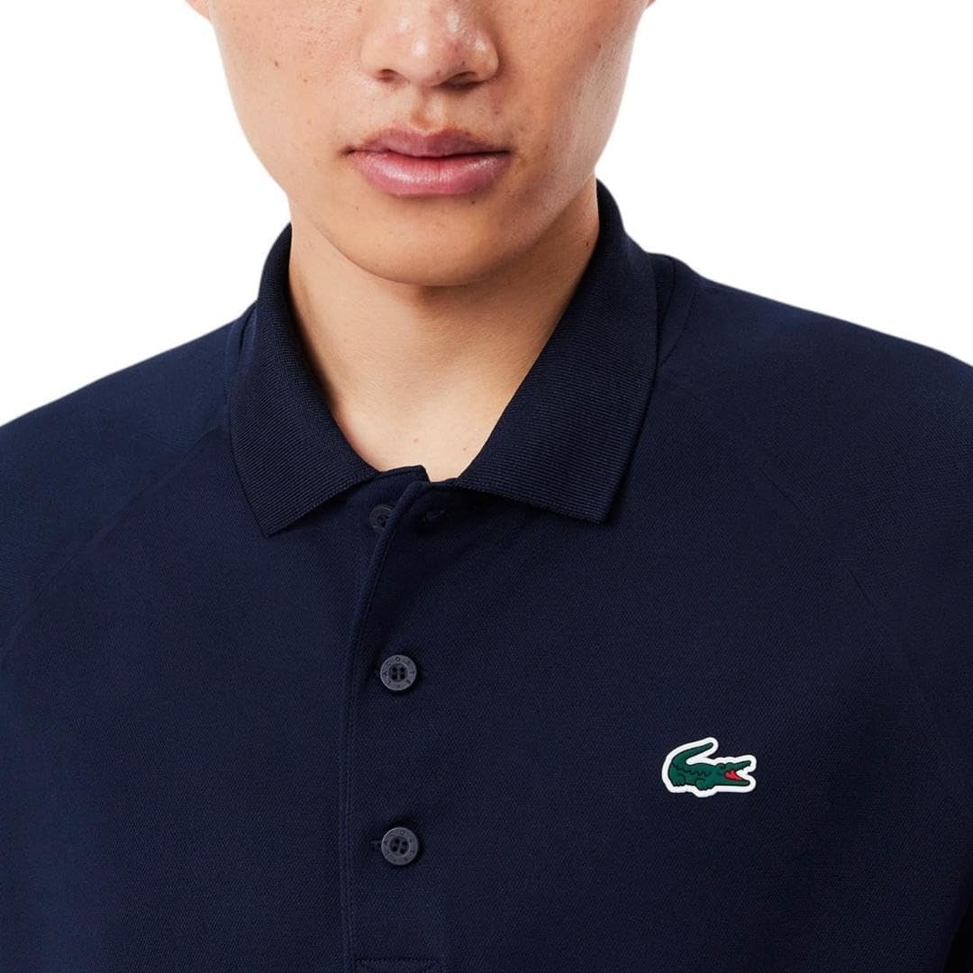 image:imageLacoste Mens Regular Fit UV Protect Golf Polo ShirtNavy Blue