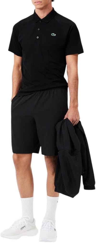 image:imageLacoste Mens Regular Fit UV Protect Golf Polo ShirtNew Black