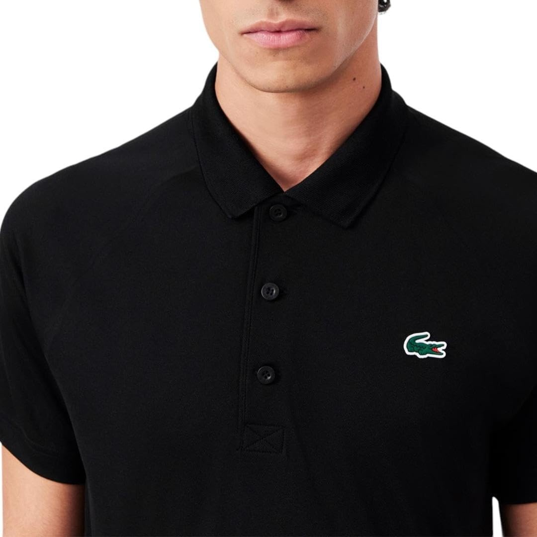 image:imageLacoste Mens Regular Fit UV Protect Golf Polo ShirtNew Black