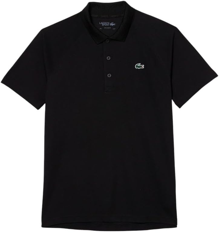 image:imageLacoste Mens Regular Fit UV Protect Golf Polo ShirtNew Black