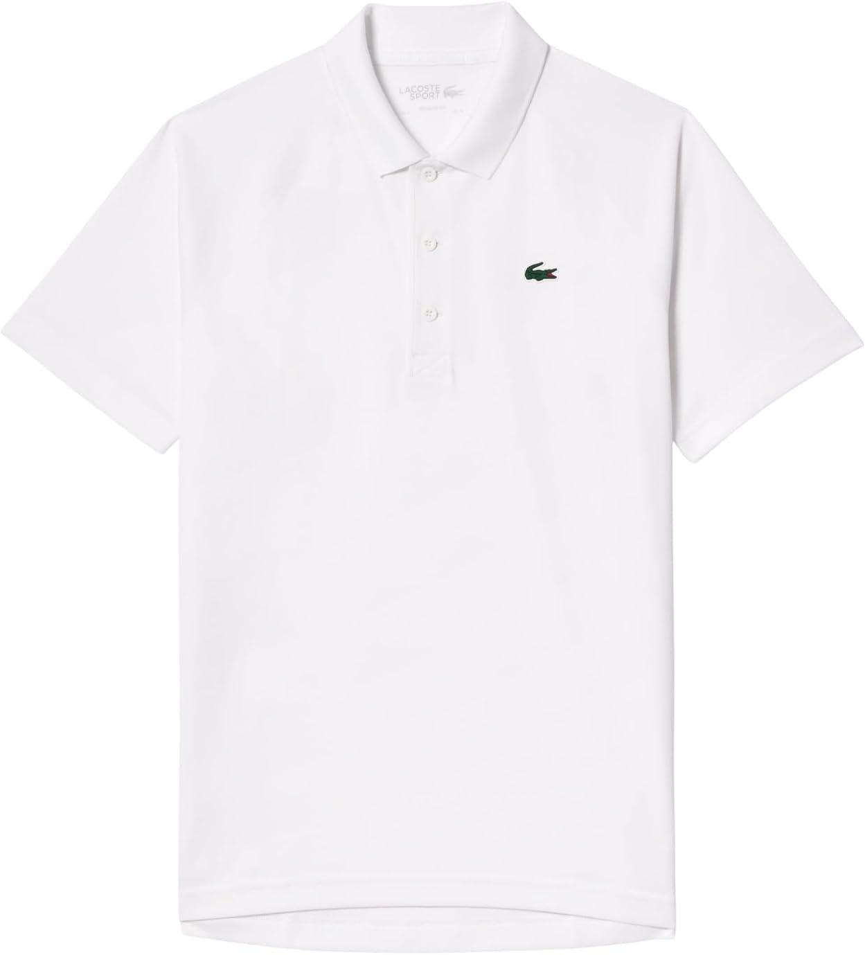 image:imageLacoste Mens Regular Fit UV Protect Golf Polo ShirtWhite