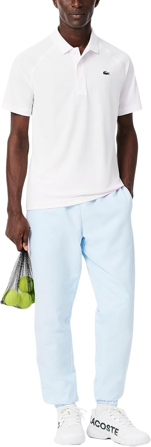 image:imageLacoste Mens Regular Fit UV Protect Golf Polo ShirtWhite