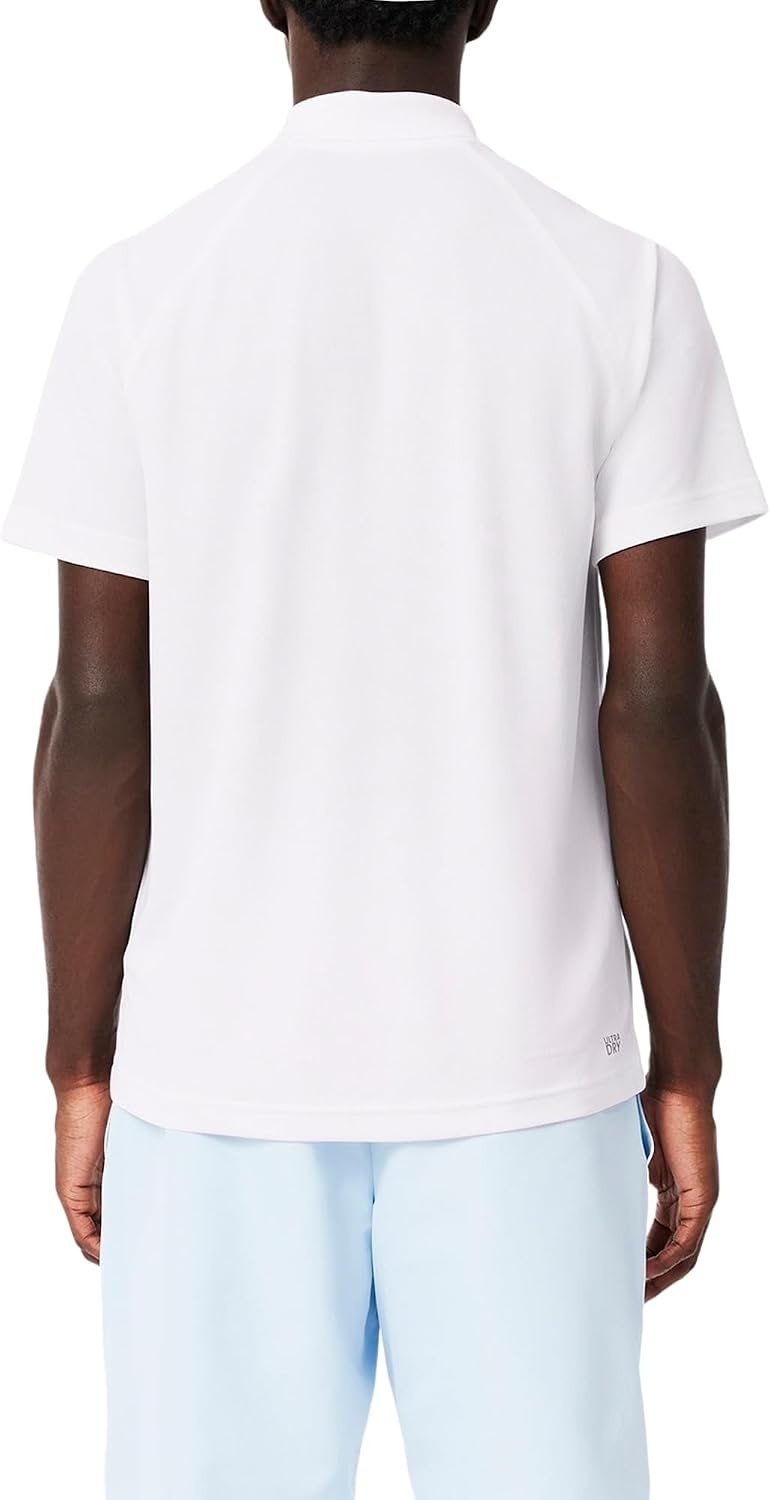 image:imageLacoste Mens Regular Fit UV Protect Golf Polo ShirtWhite