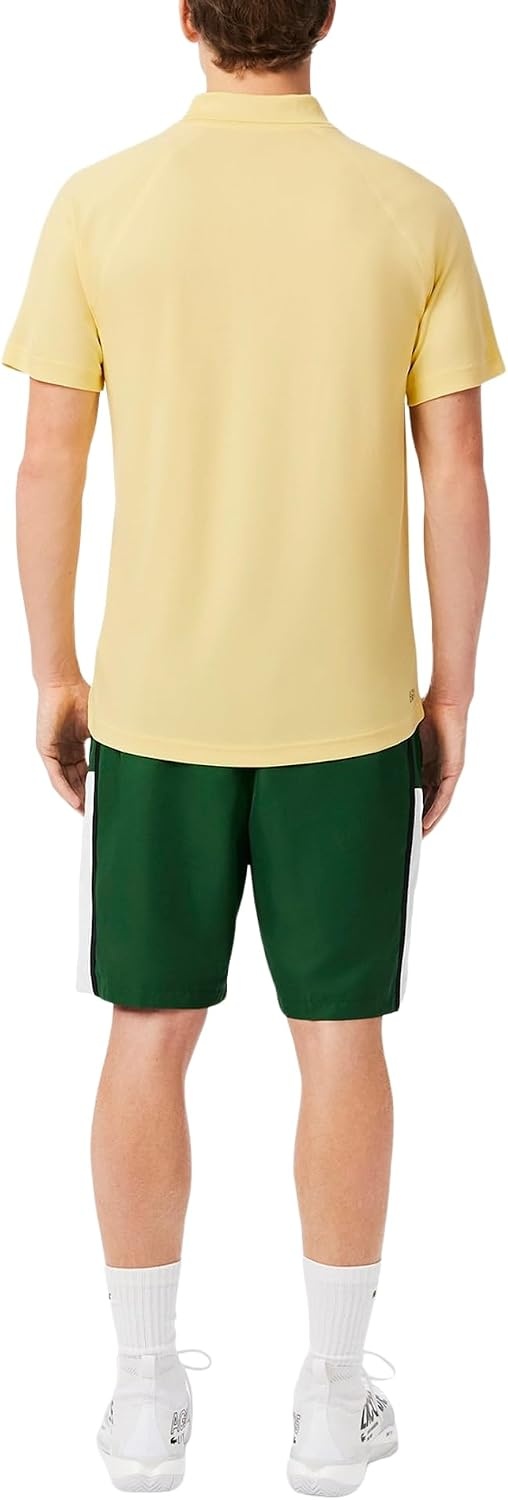 image:imageLacoste Mens Regular Fit UV Protect Golf Polo ShirtYellow