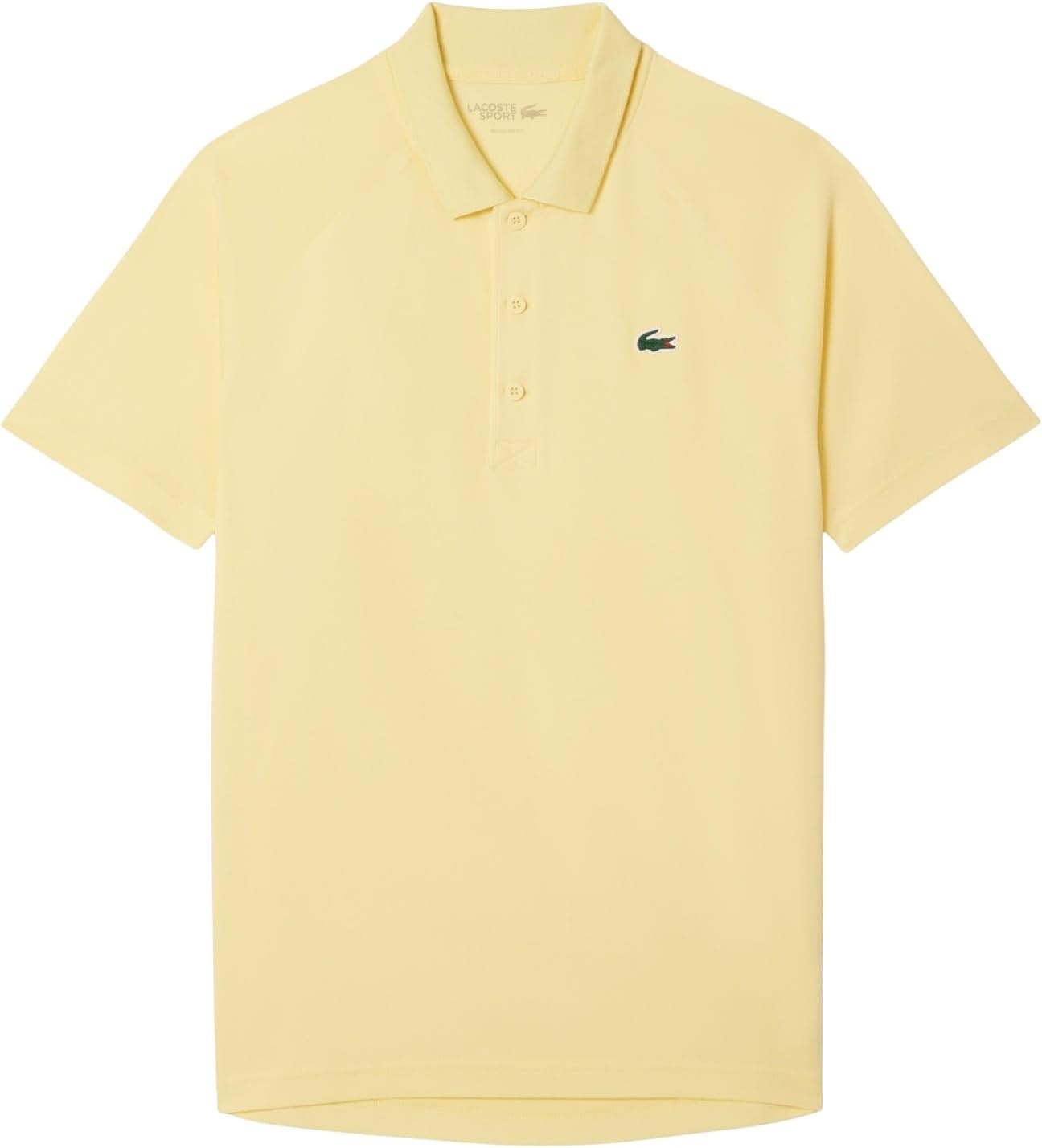 image:imageLacoste Mens Regular Fit UV Protect Golf Polo ShirtYellow